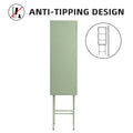 Retro Style Freestanding Metal Tall Display Cupboard With Glass Door And Three Detachable Shelves For Office, Living Room, Kitchen Console Sideboard,Bedside Entryway Mint Green Old Sku:W68751718 Mint Green Steel