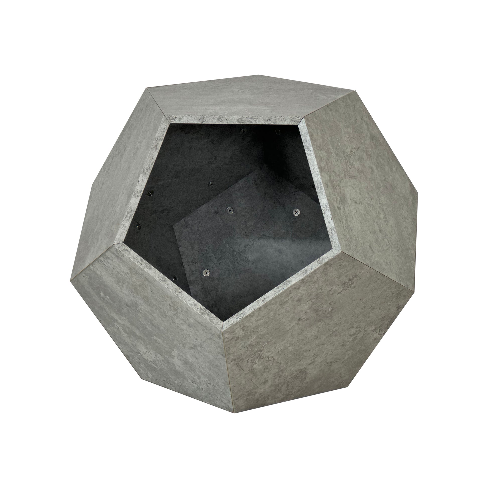 25.98"Modern Pet Furniture Cat Litter Side Table, Sofa Side Table, Planter Mdf Multifunctional Furniture, Cement Gray Cement Grey Mdf