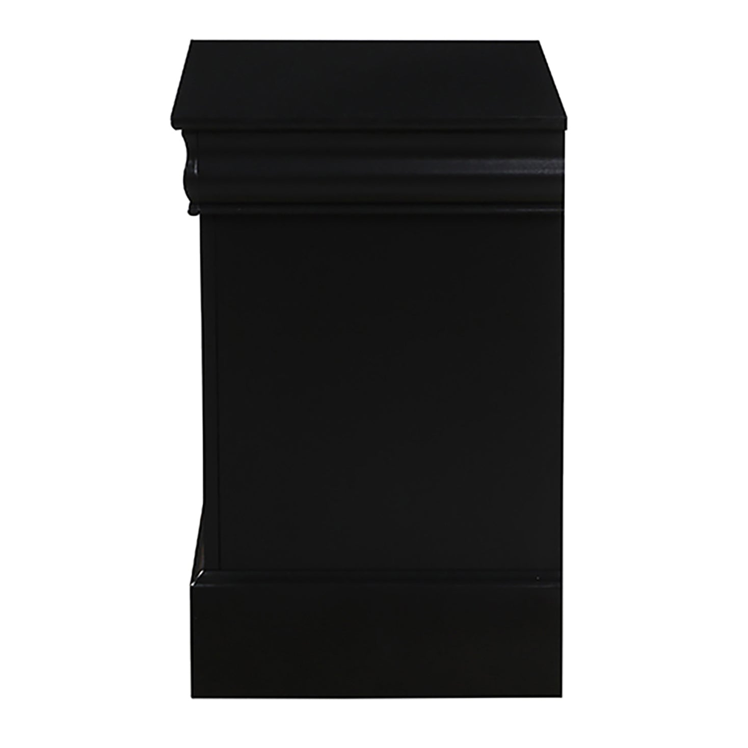 Black 2 Drawer Nightstand Black 2 Drawers Bedroom Rectangle Drawers Pine Wood