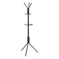 Coat Rack, Hall Tree, Free Standing, Hanging Bar, 6 Hooks, Entryway, 68