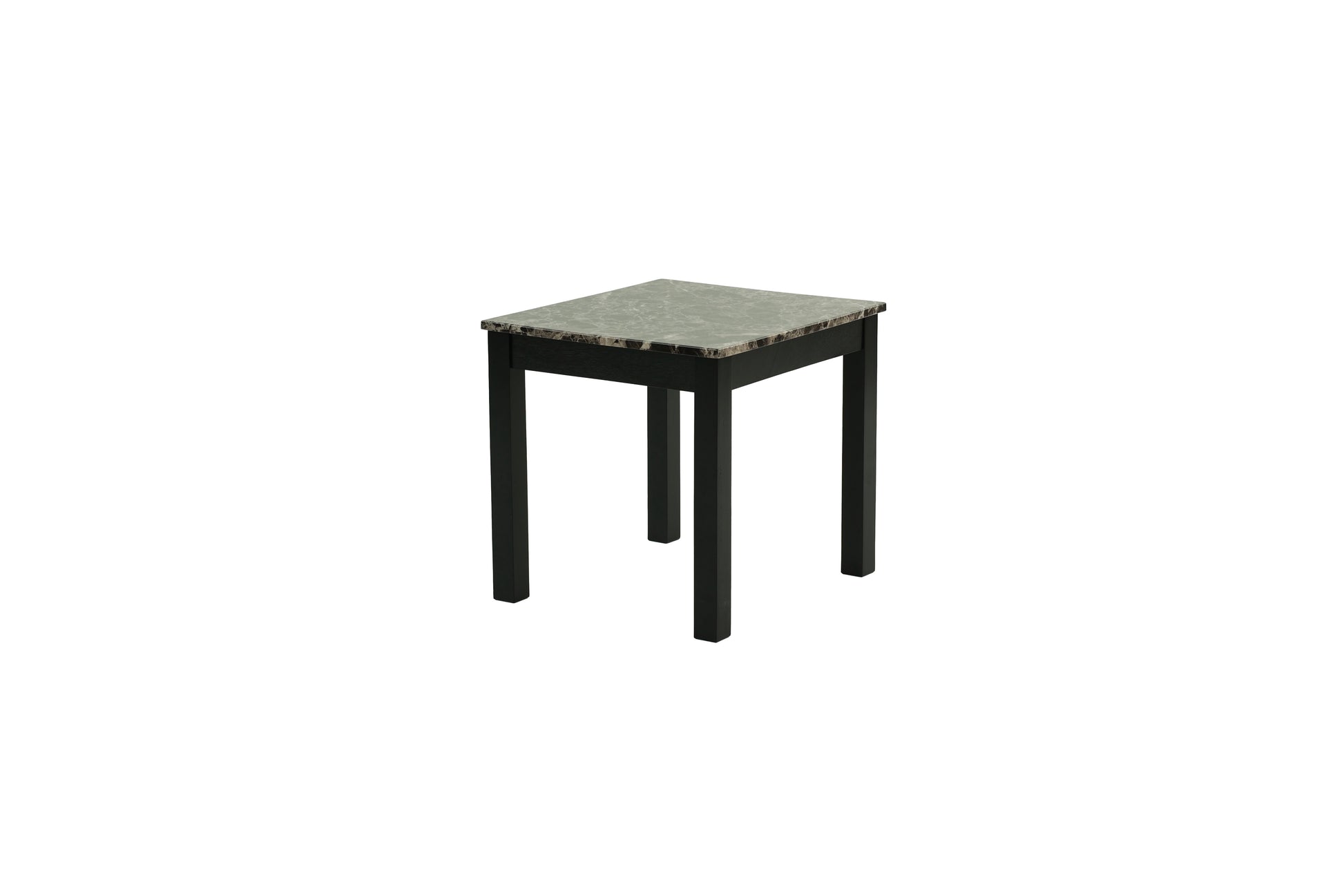 Contemporary Black Faux Marble Top 1X Coffee Table And 2X End Tables 3Pc Coffee Table Set Living Room Furniture Black Primary Living Space Classic,Contemporary,Modern,Transitional Rubberwood