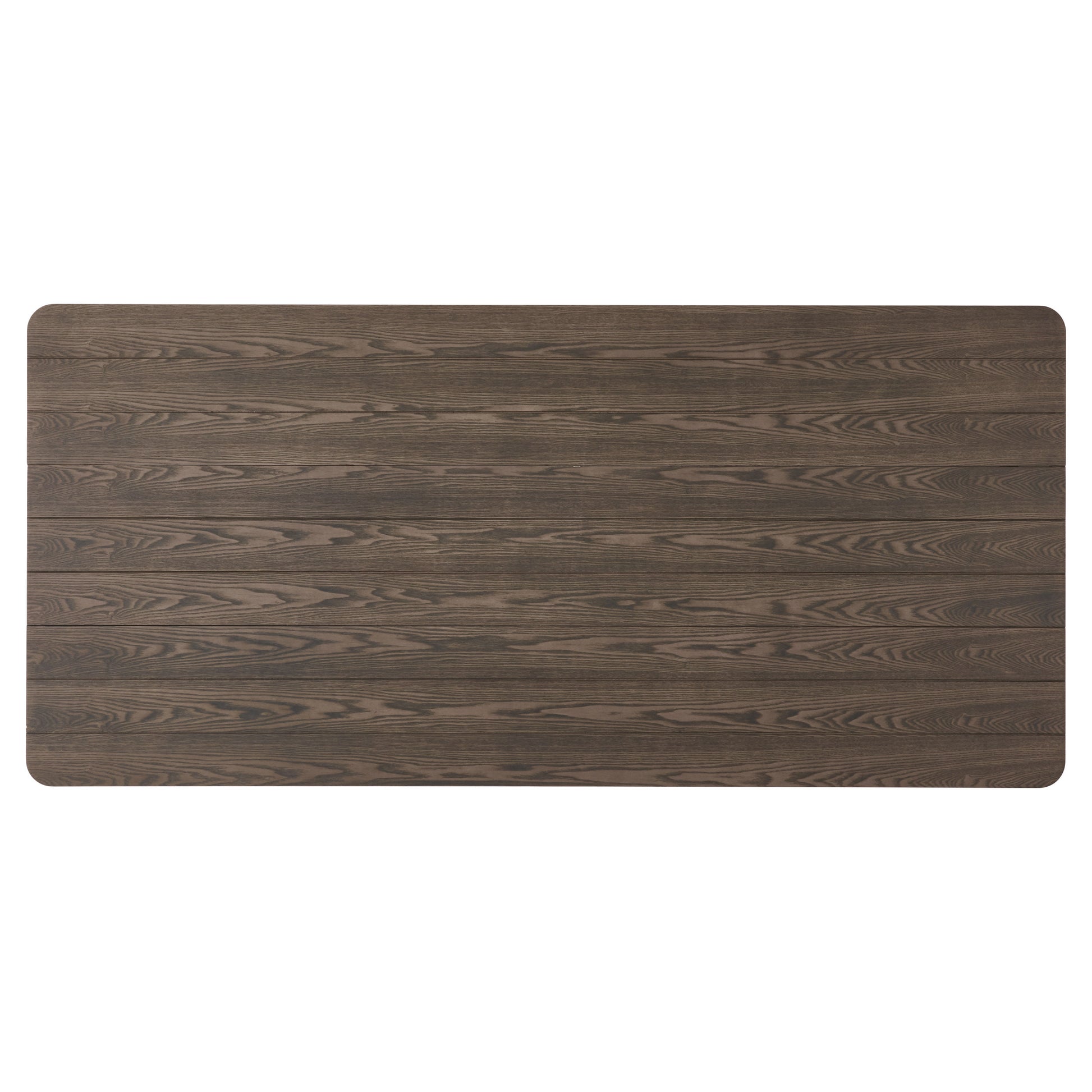 Dining Table With Square Leg Brown Solid Wood Mdf