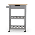 Kitchen Cart Grey Wood