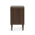 1 Drawer Nightstand Walnut Mdf