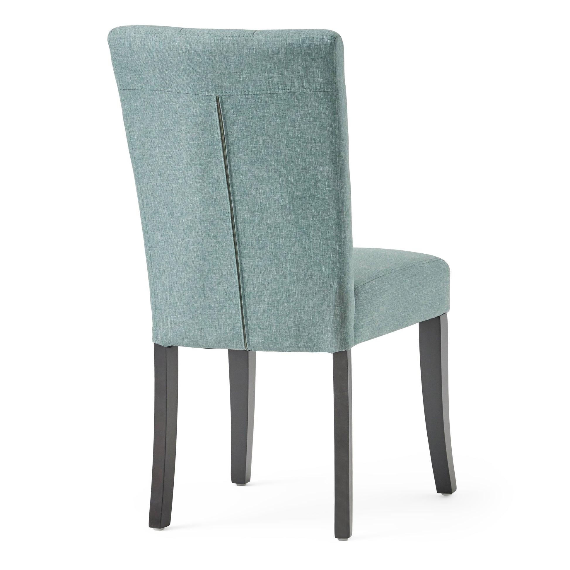 Dining Chair Set Of 2 Blue Fabric