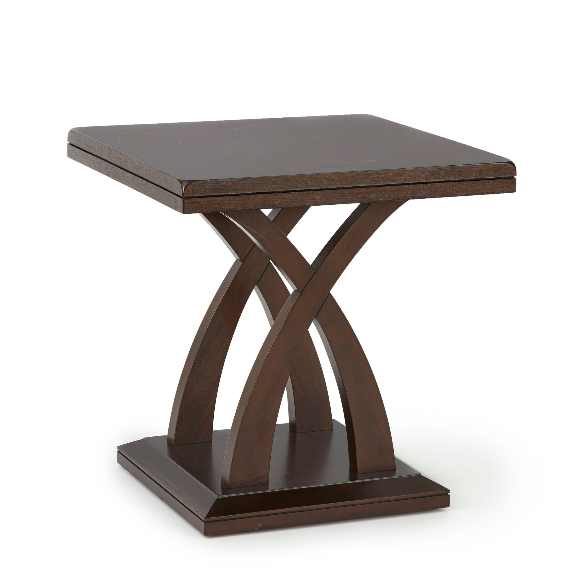 Jocelyn End Table Brown Brown Wood