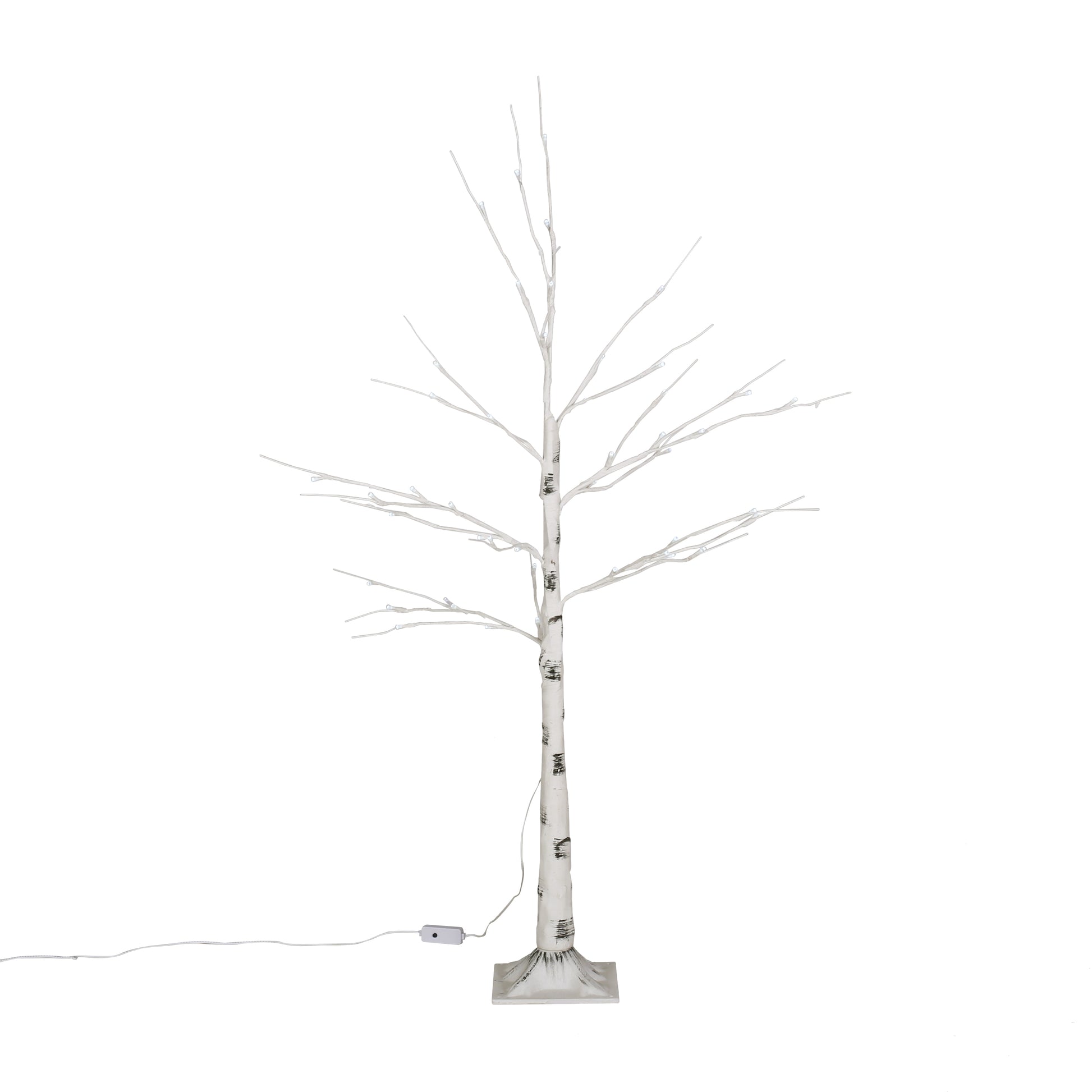 4Ft Birch Tree White Light 48Ledartificial Barkul Ip44 30V 3.6Wextended Line: 5M White Pvc