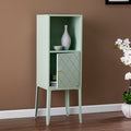 Herzo Tall Storage Cabinet Mint Mint Mdf