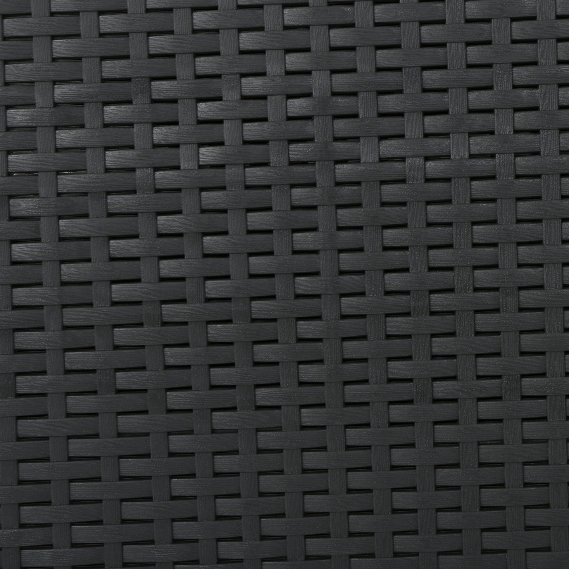 Outdoor Charcoal Faux Wicker Club Chairs With Light Grey Water Resistant Cushions Grey Fabric