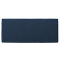 Storage Ottoman Navy Blue Fabric