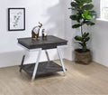 Roma End Table Brown Brown Iron