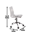 Arthur 2 Piece Home Office Set White White Iron