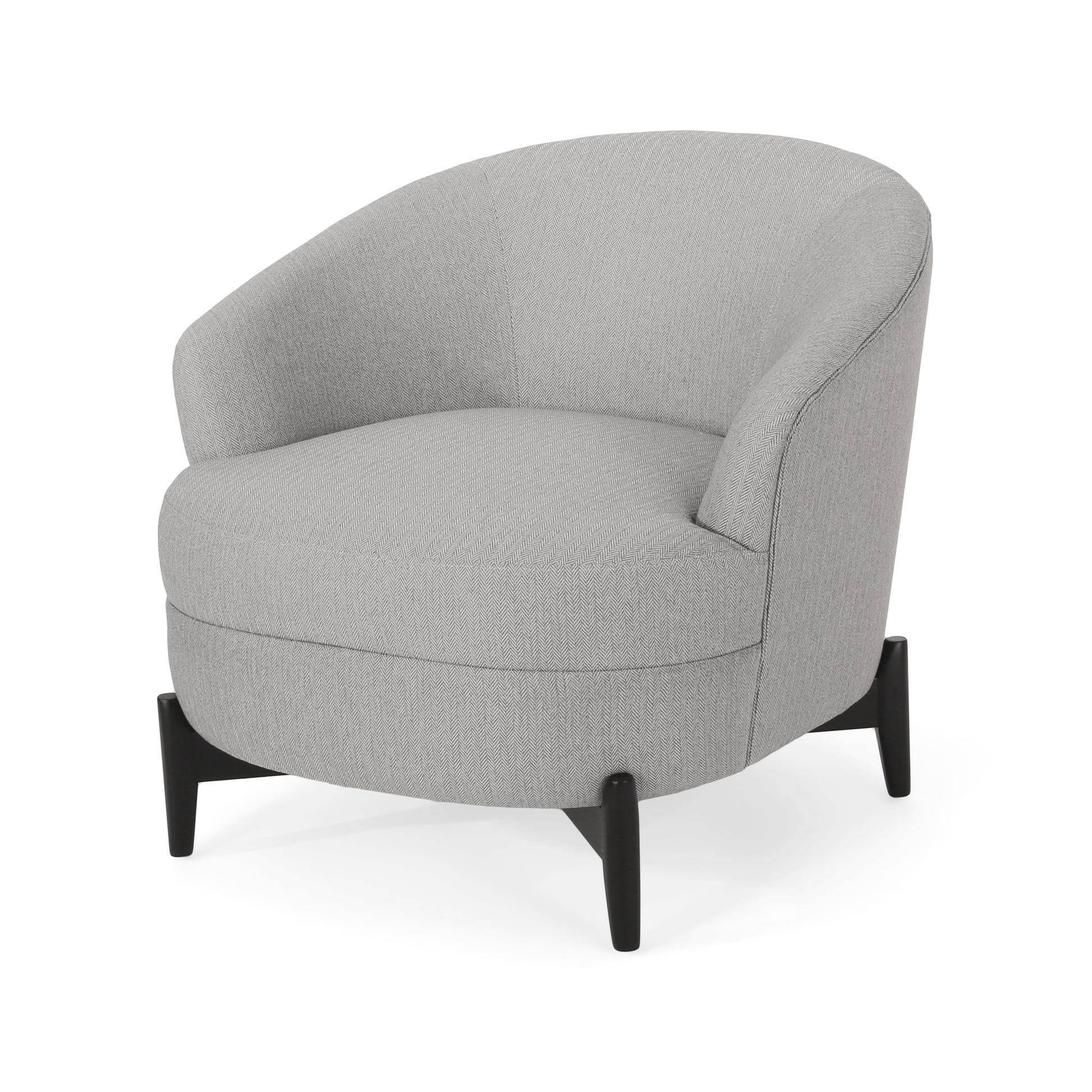 Club Chair Gray Fabric
