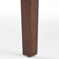 Dining Table With Square Leg Walnut Solid Wood Mdf