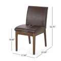 Dining Chair - Dark Brown Rubber Wood