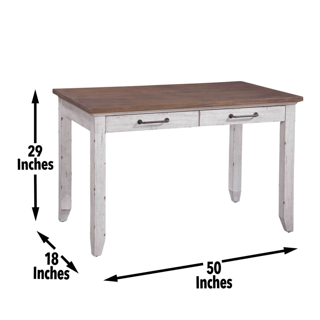 Bear Creek Sofa Table White White Wood