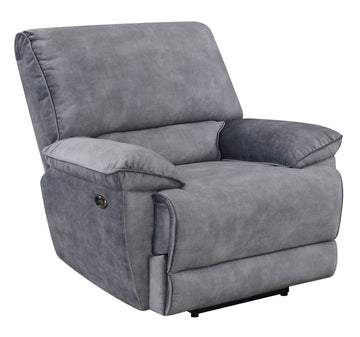 Simone Power Recliner Gray Gray Fabric