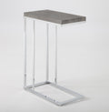 Lucia Chairside End Table Gray Gray Iron