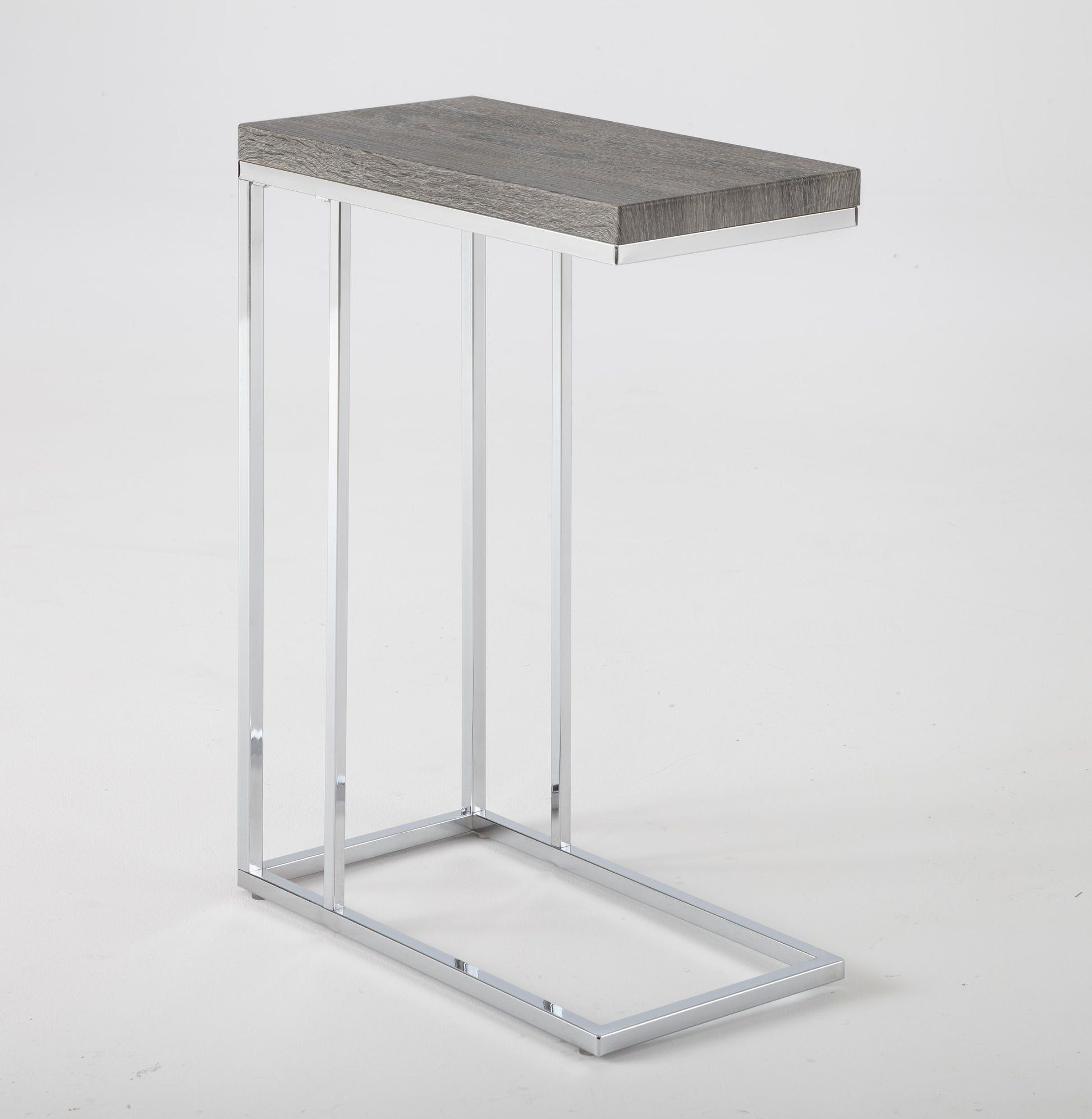 Lucia Chairside End Table Gray Gray Iron