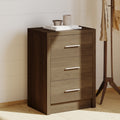 Bologna Bedroom 3 Drawer Chest Walnut Mdf