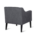 Accent Chair Charcoal Fabric
