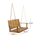 Tambora Porch Swing Teak Wood Metal