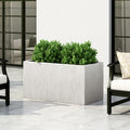 Outdoor Large Square Mgo Planter White Magnesium Oxide