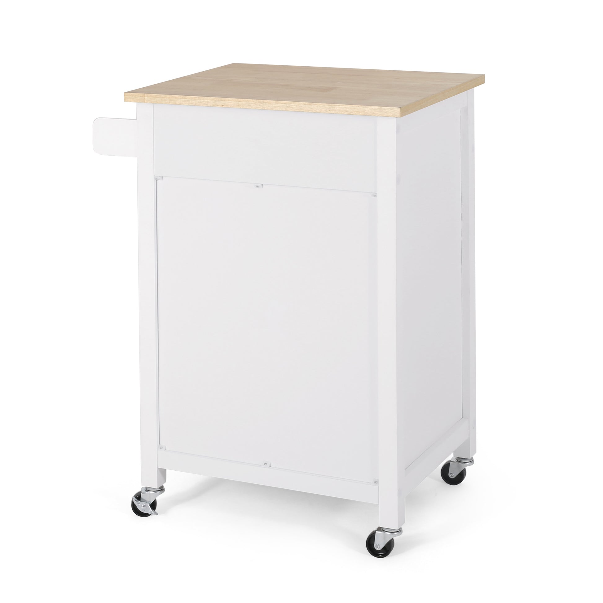 Kitchen Cart White Wood