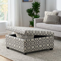 Richmond Storage Ottoman Grey Fabric