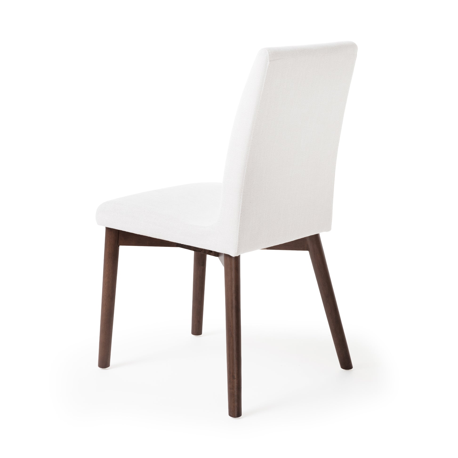 Dining Chair Set Of 2 Light Beige Fabric