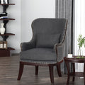 Accent Chair Charcoal Fabric