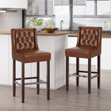 Barstool Light Brown Pu