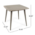 Outdoor Square Acacia Wood Dining Table With