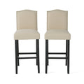 Markson Kd Barstool Mp2 Set Of 2 Ivory Fabric