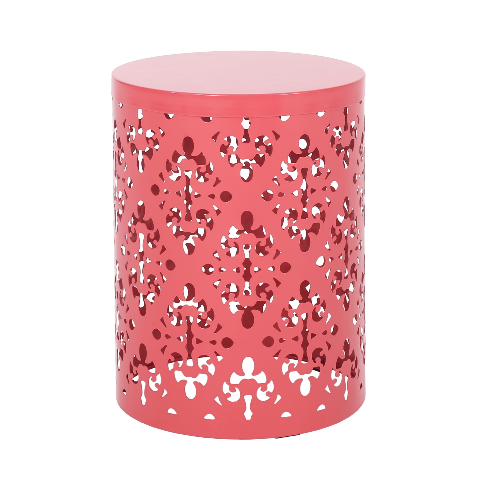 Metal S 2 End Table Coral Iron