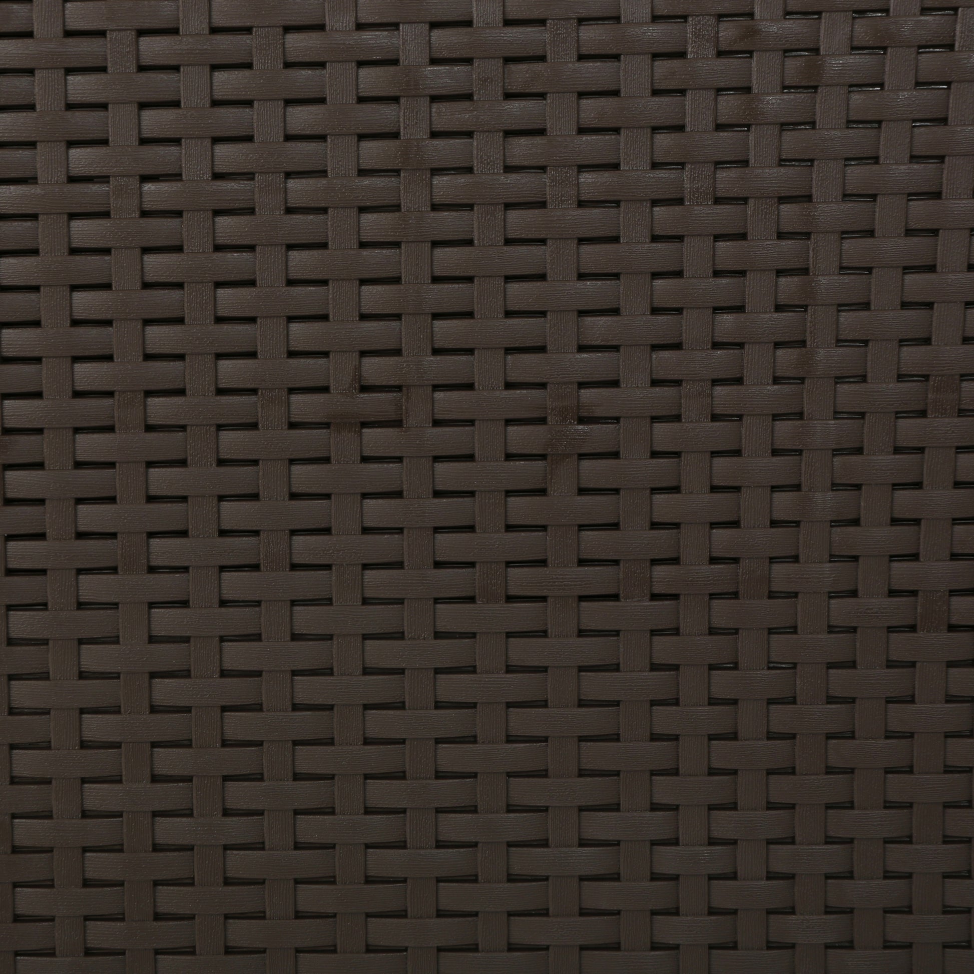 Outdoor Brown Faux Wicker Club Chairs With Mixed Beige Water Resistant Cushions Brown Beige Fabric