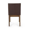 Dining Chair - Dark Brown Rubber Wood