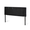 King Cal King Sized Headboard California King Black Fabric