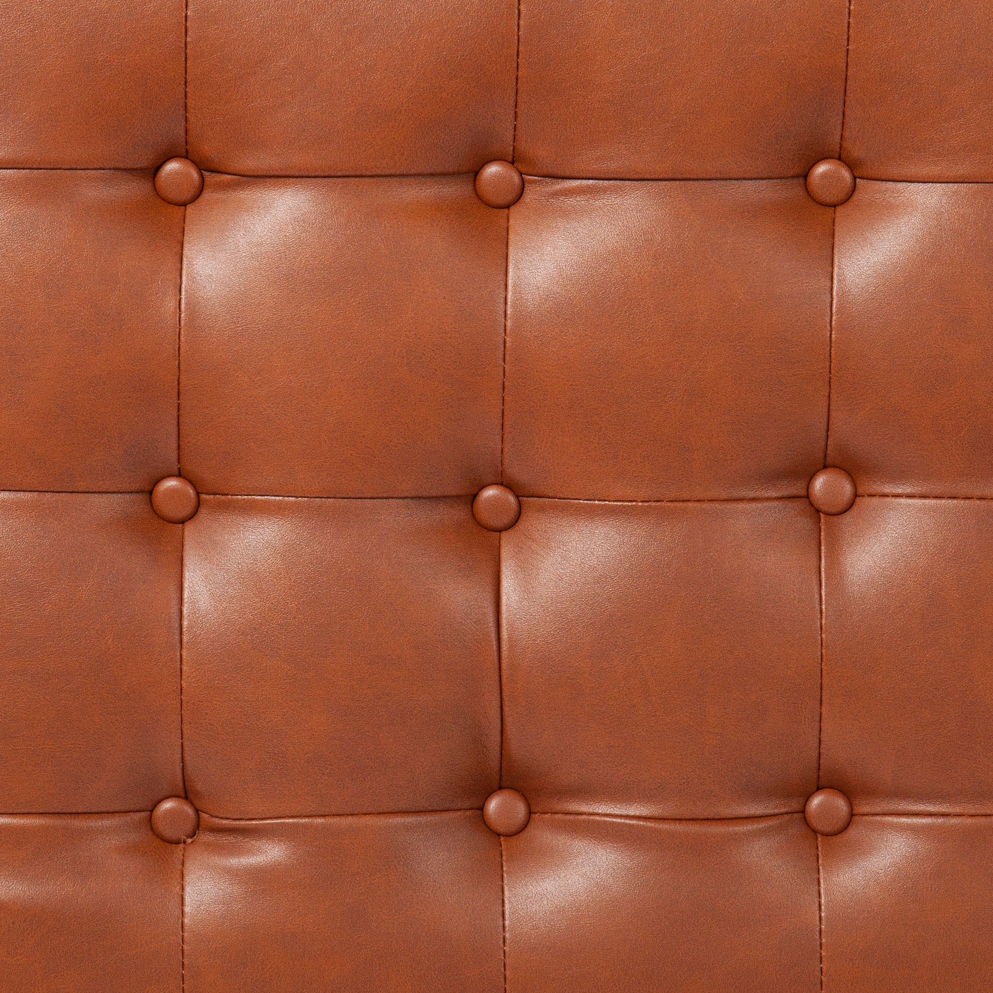 Ciarin Upholstered Hallway Bench Brown Brown Leather