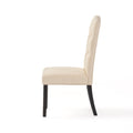 Dining Chair Natural Wood Fabric