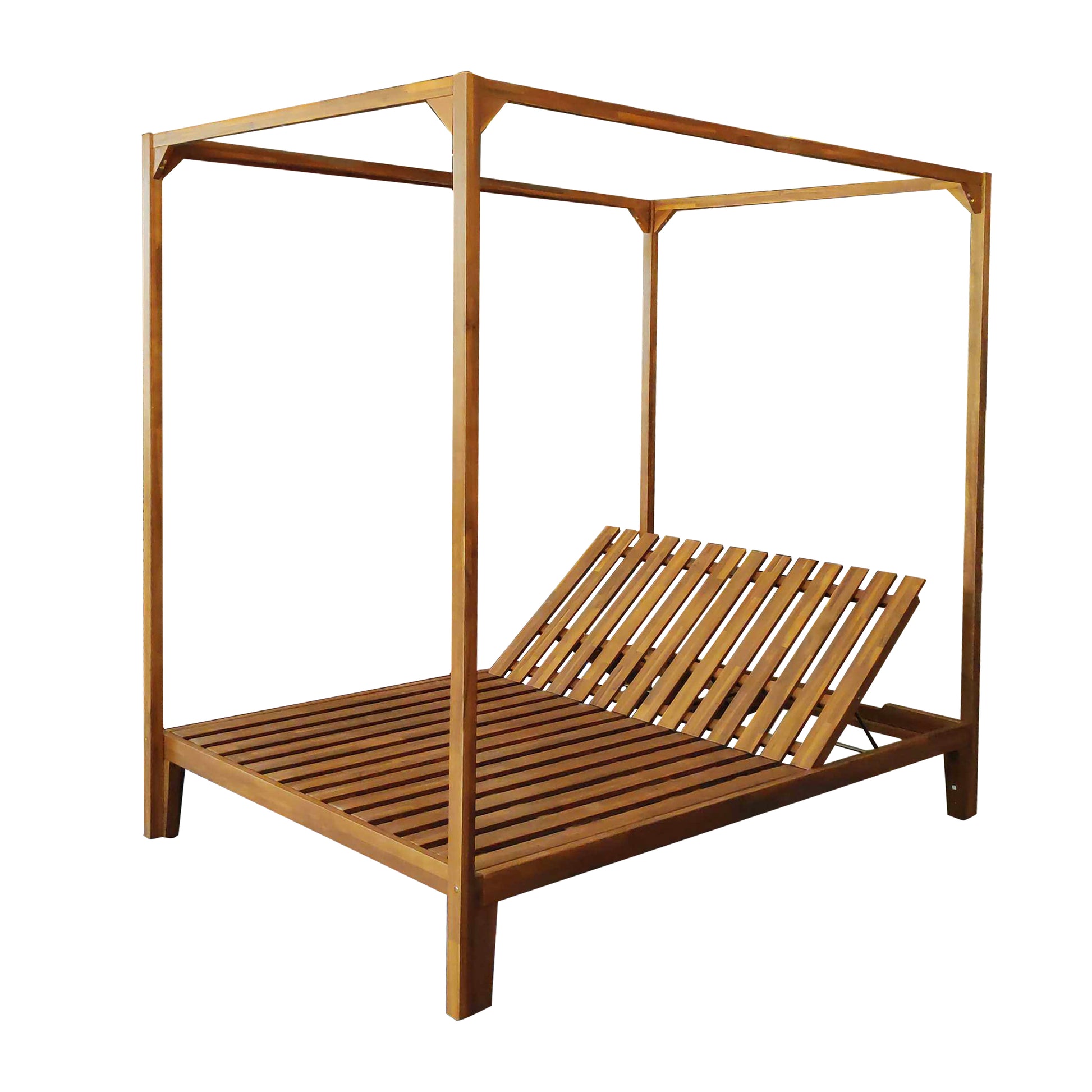 Kenzie Daybed Teak Wood Waterproof Fabric