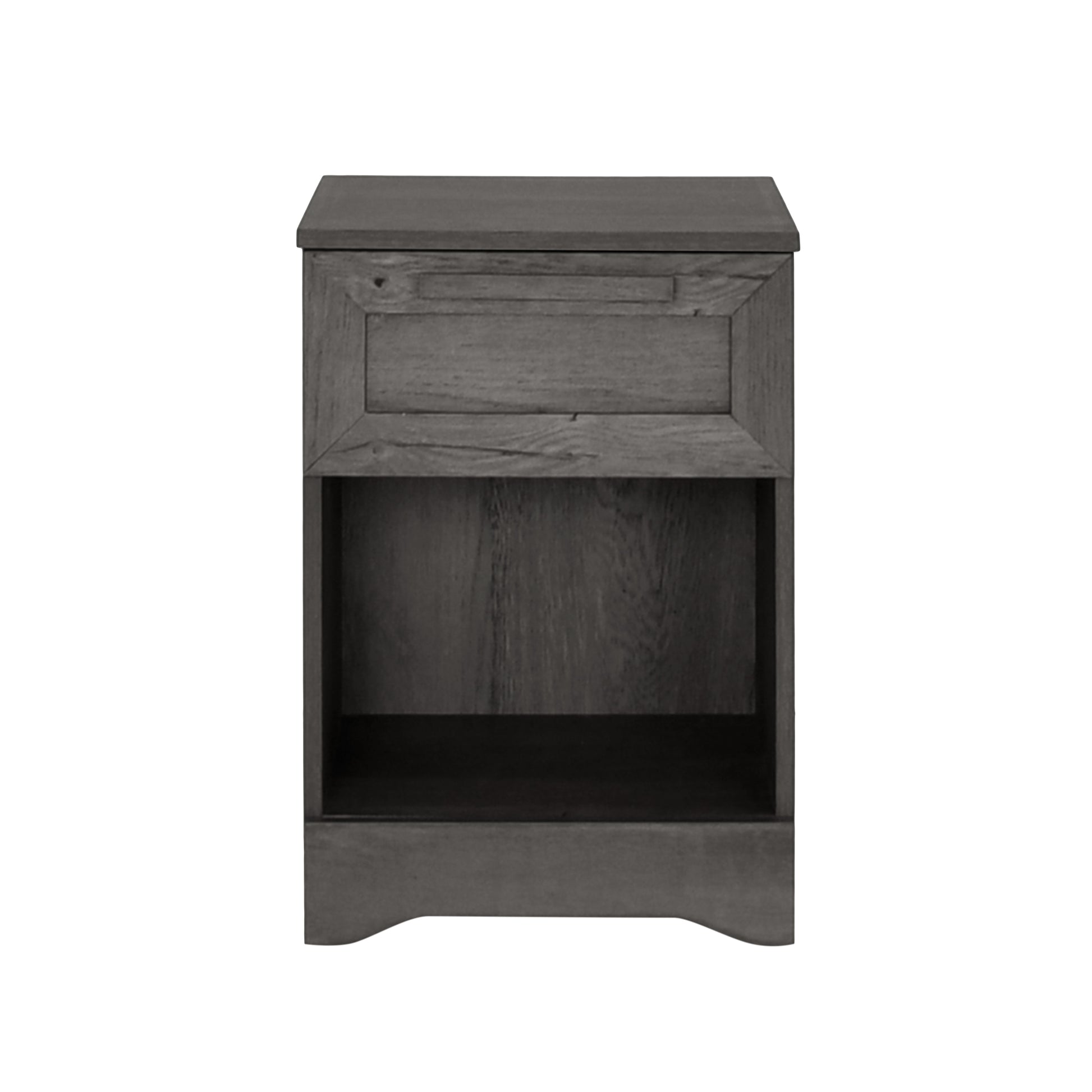 Delaney 1 Drawer Nightstand Grey Mdf