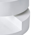 Modernesque Rotating Coffee Table 3 White Mdf