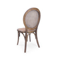 Dining Chair Brown Rattan