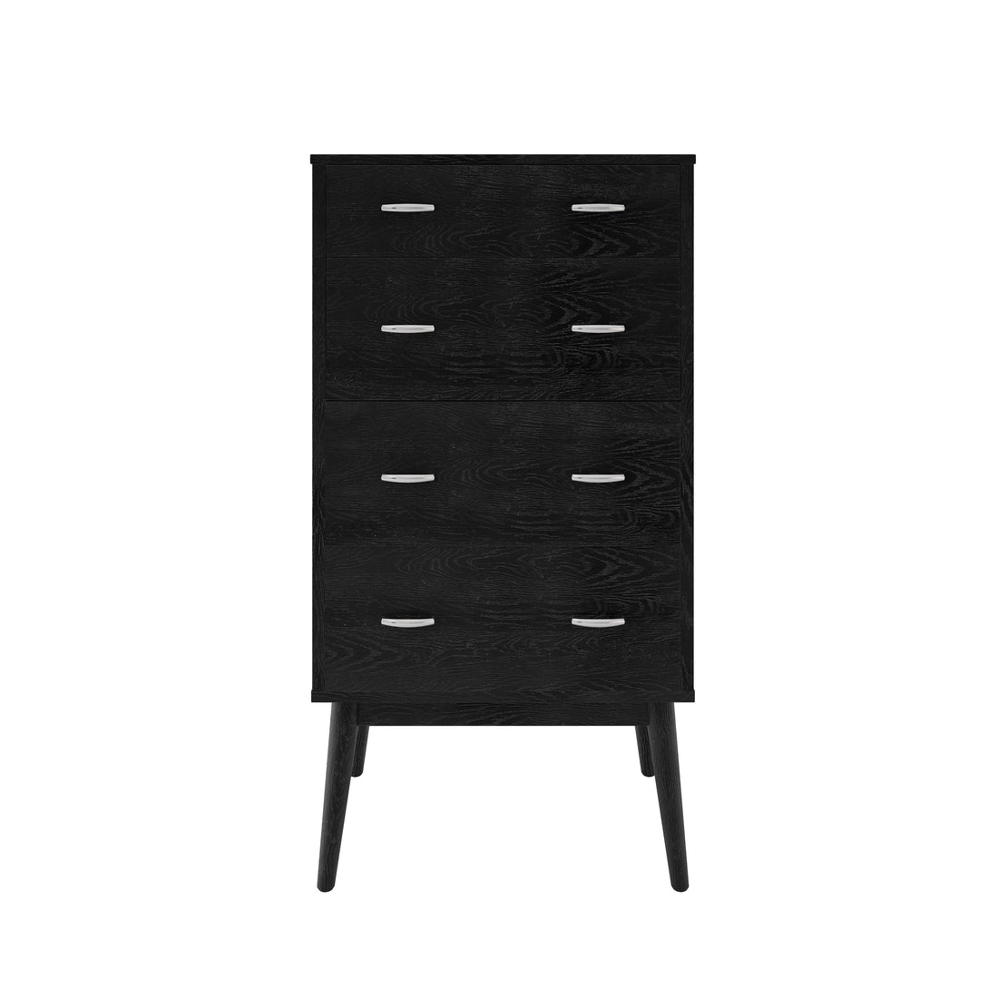 Disa 4 Drawer Chest Black Mdf