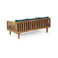 Claremont 3 Seater Daybed Teak Wood Waterproof Fabric