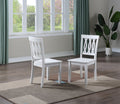 Naples Side Chair Set Of 2 White White Wood