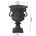 Buena Vista Urn Antique Black Magnesium Oxide