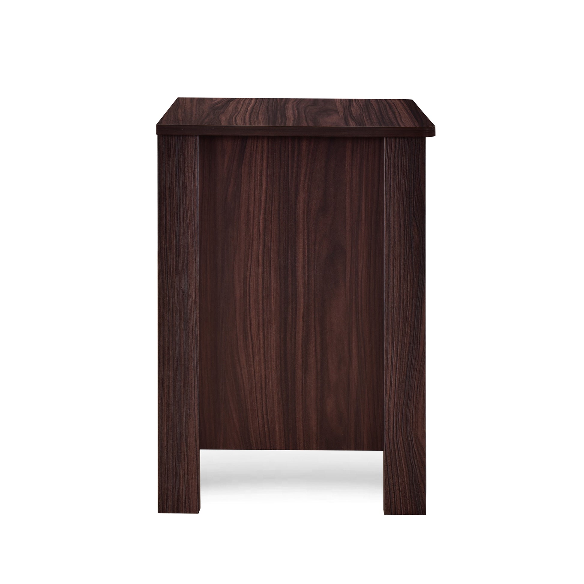 Toolless Assembly Nightstand Wenge Mdf