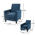Navy Blue Fabric Push Back Chair For Elegant Home D Cor Navy Blue Fabric